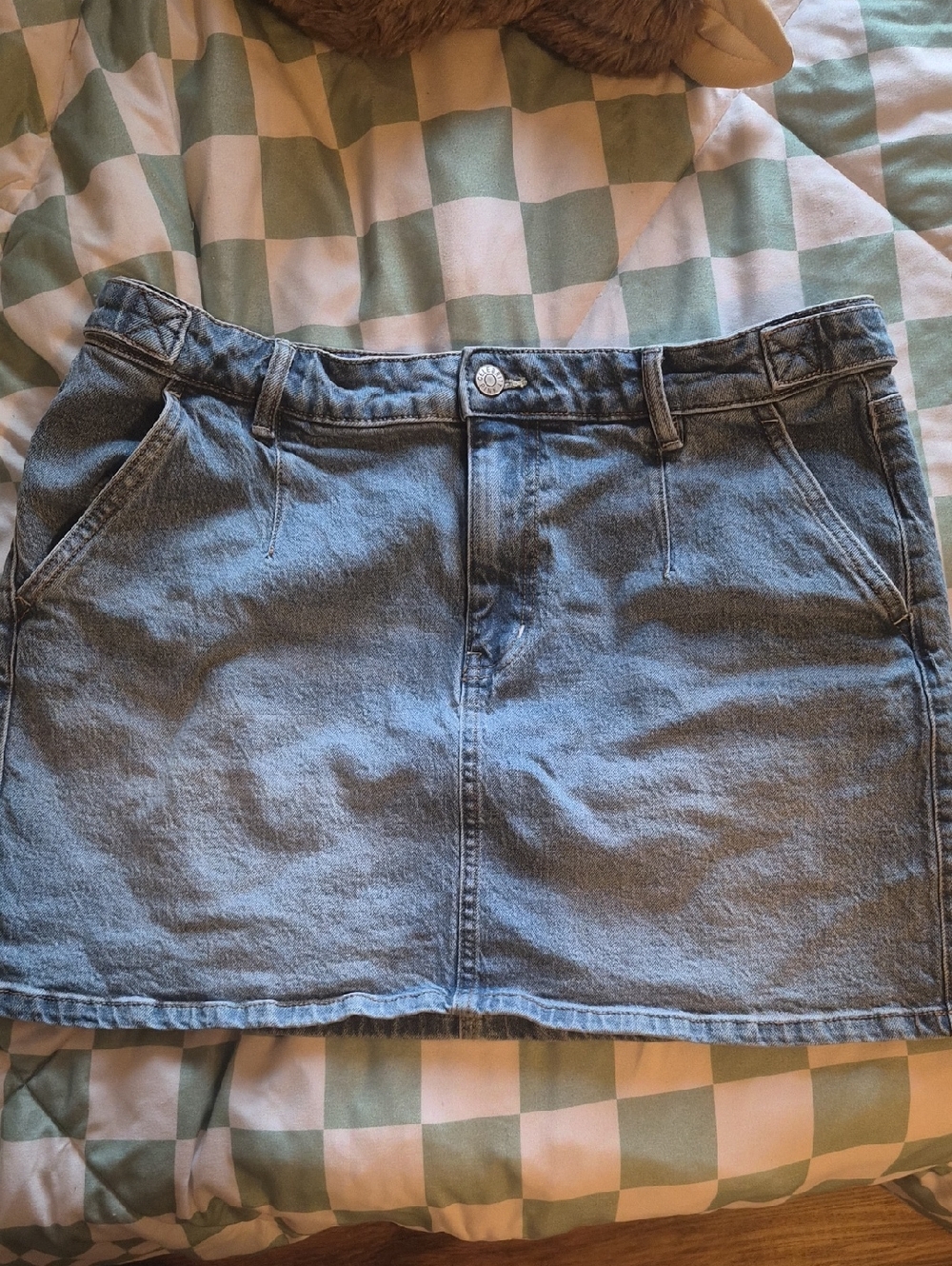 Celebrity Pink Denim Skirt